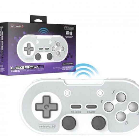 Retro-bit Legacy 16-2.4 GHz wireless controller V2 for SNES, Switch and USB’s - Picture 1 of 9